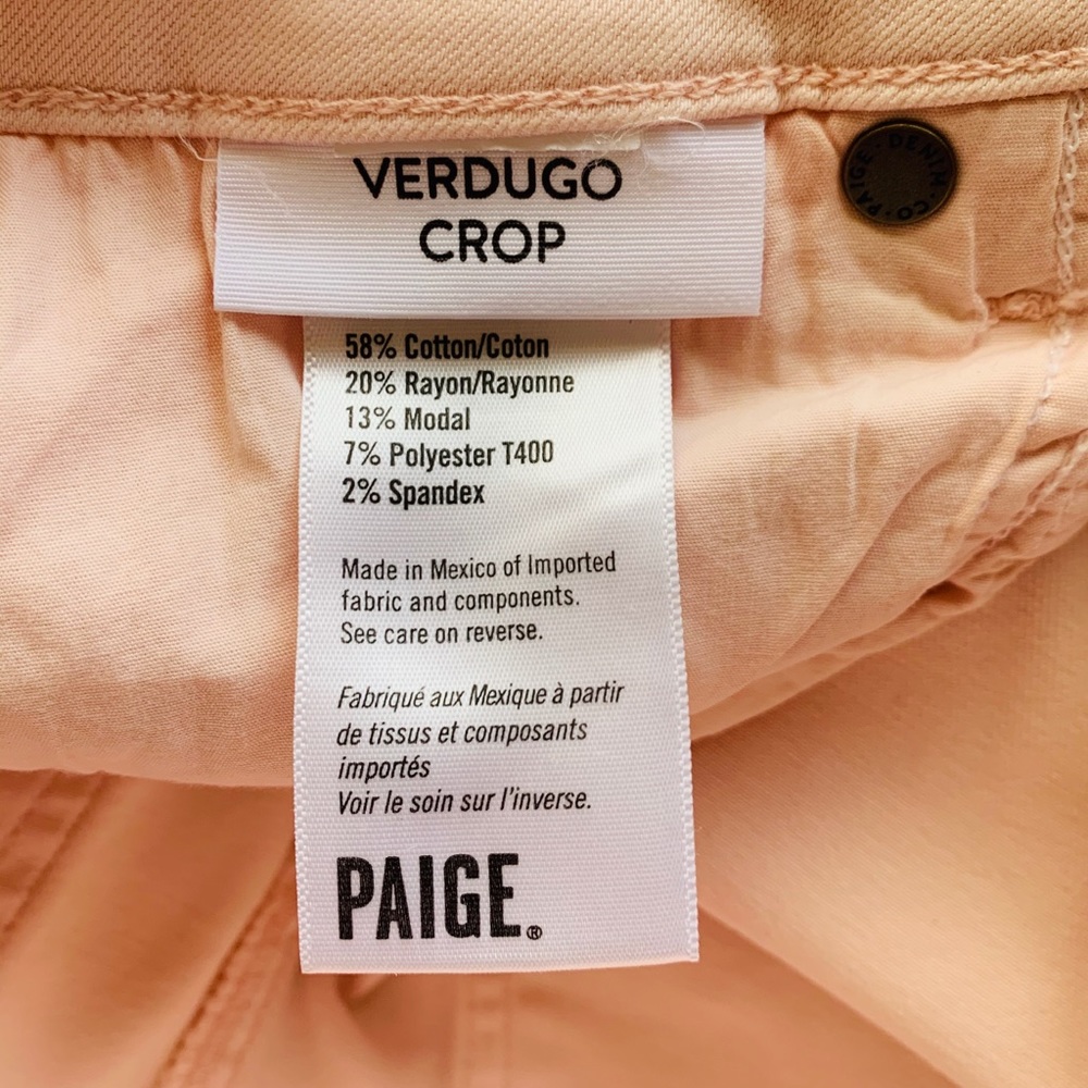 PAIGE Verdugo Crop Raw Hem Jeans - Picture 7 of 8